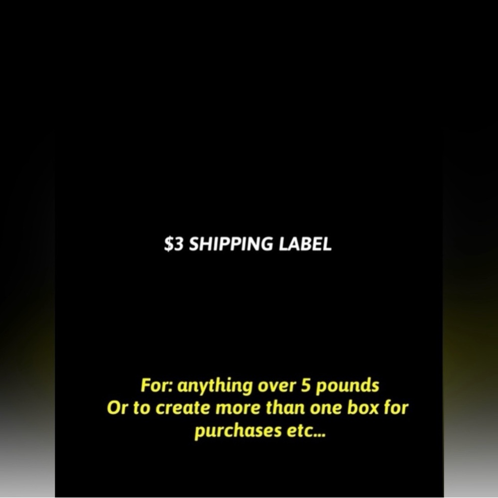Extra Shipping Label